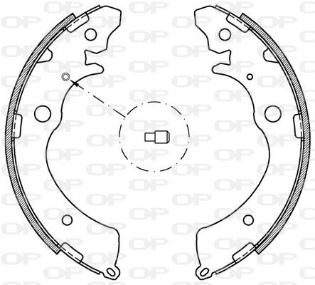 OPEN PARTS Bremžu loku komplekts BSA2143.00